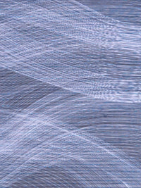 Midnight Blue/Black/Tropical Blue/White Polyester/Metallic/Lycra Abstract Wave Print Pleated Sheer Knit - NY Designer - 54W