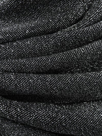 Black/Silver Metallic/Polyester/Lycra Shimmer Slinky Knit - NY Designer - 60W