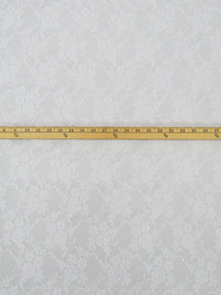 Snow White Polyester/Lycra Floral Weave Stretch Lace - NY Designer - 54W