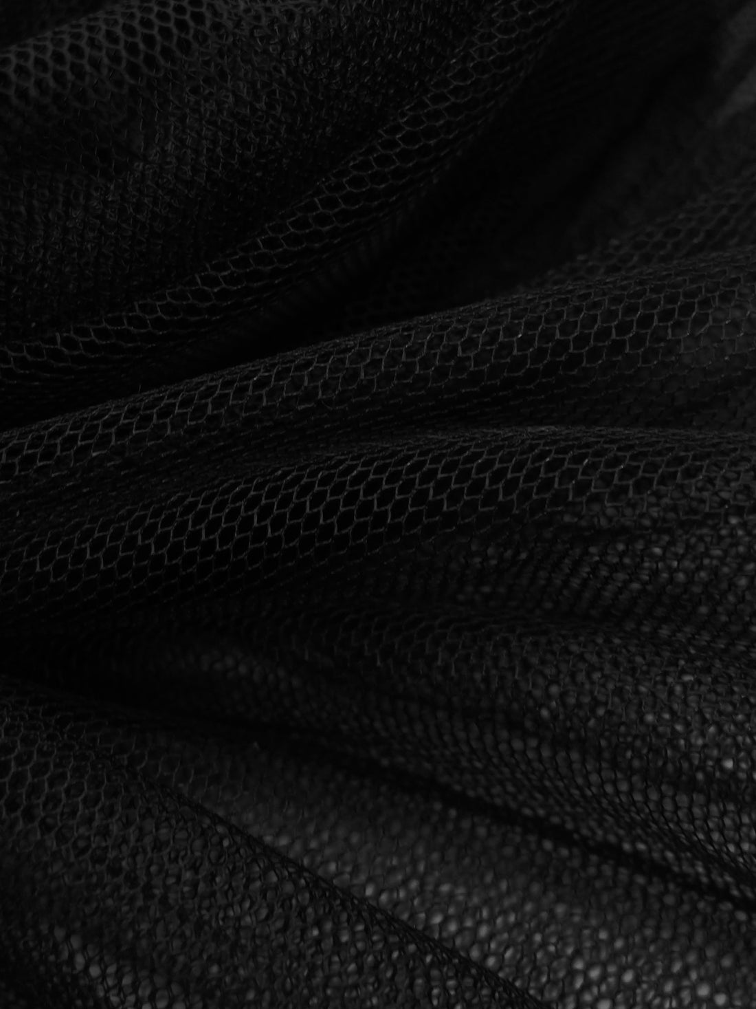 Black 100% Nylon Netting - NY Designer - 58W