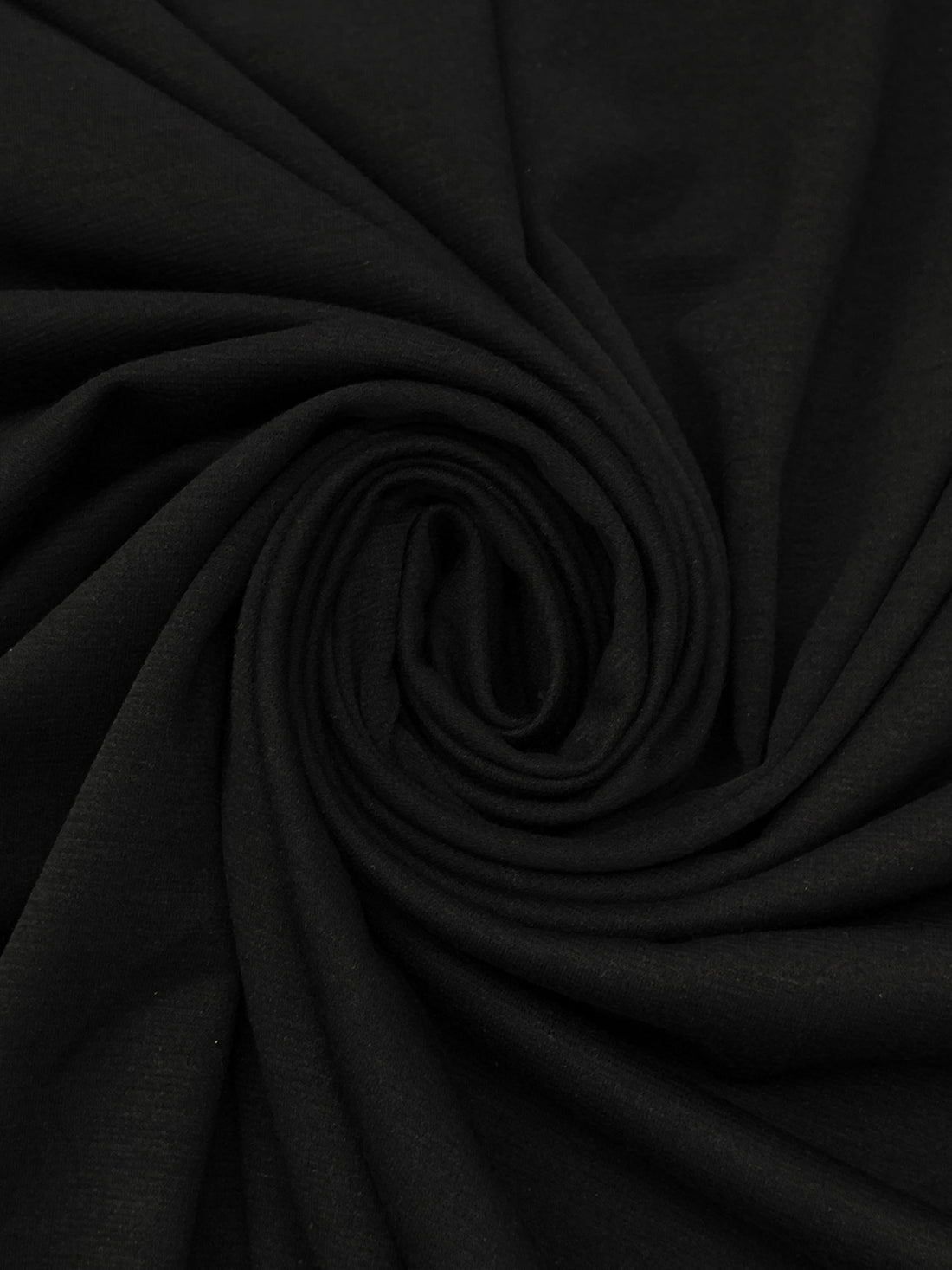 Onyx Black Polyester/Rayon/Lycra Ponte Knit 56W
