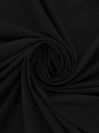 Black 100% Polyester Grid Openweave Shirt-Weight Woven 56W