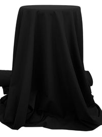 Black 100% Polyester Grid Openweave Shirt-Weight Woven 56W