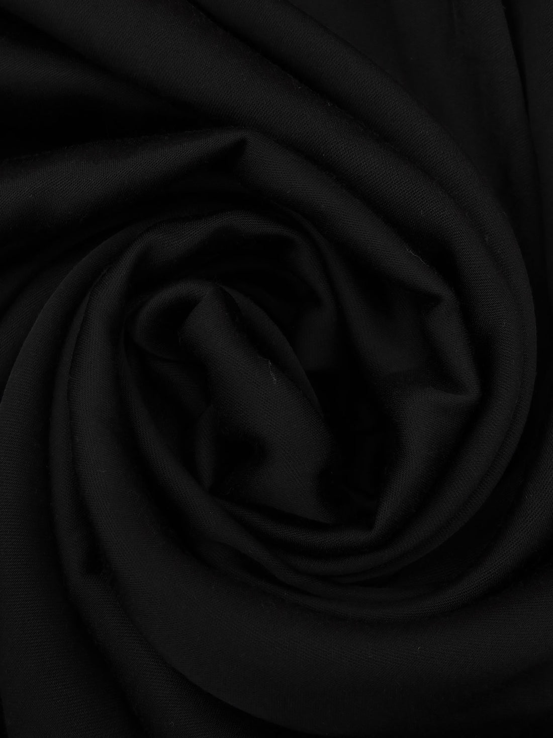 Matte Black 100% Rayon Sateen Shirting 60W