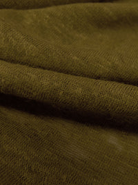 Field Drab Cotton/Polyester Slubbed Tissue Jersey Knit 44W