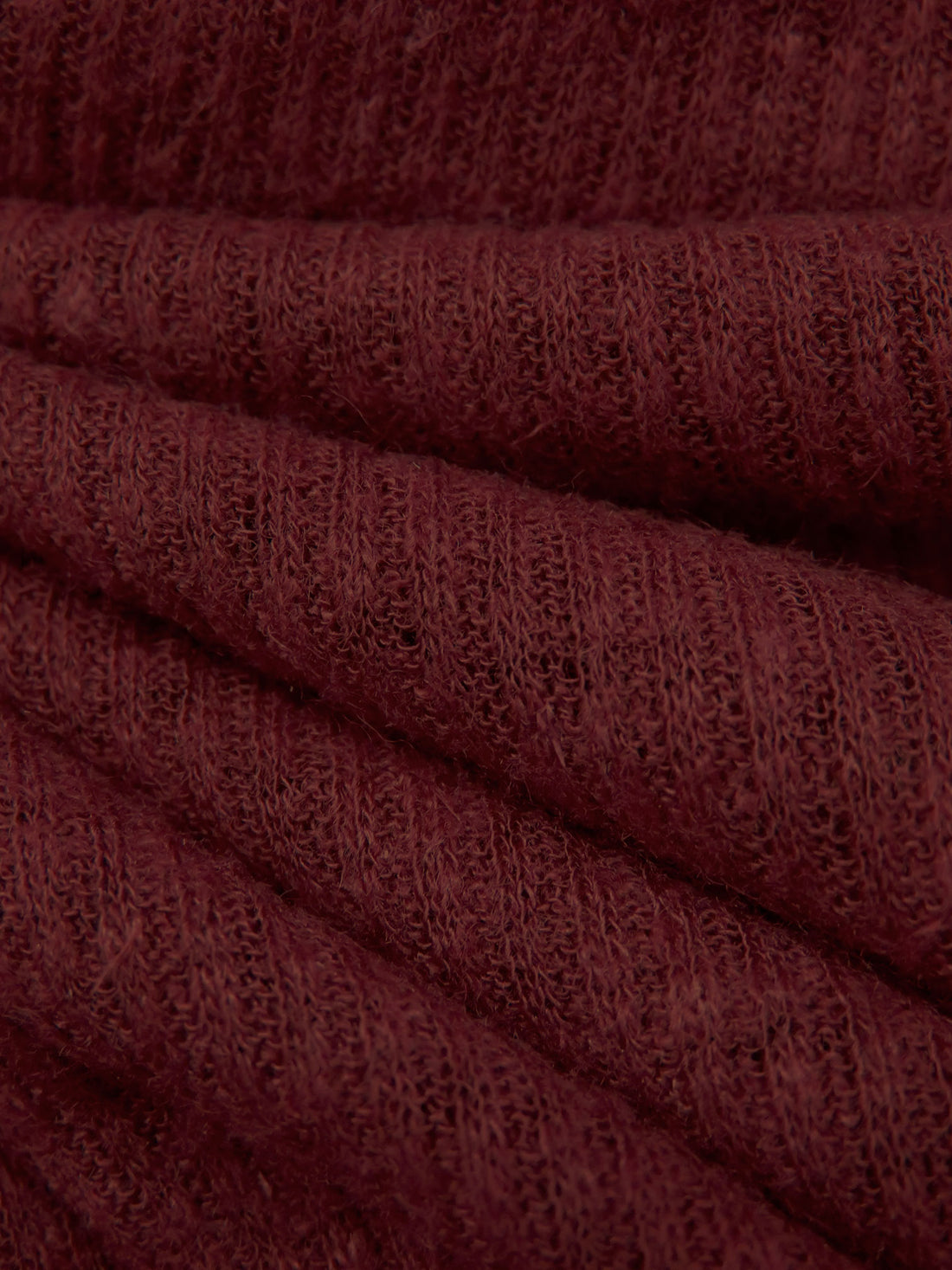 Dusty Bulgarian Rose Polyester/Rayon Slubbed Tissue Rib Knit 40W