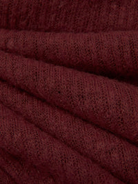 Dusty Bulgarian Rose Polyester/Rayon Slubbed Tissue Rib Knit 40W