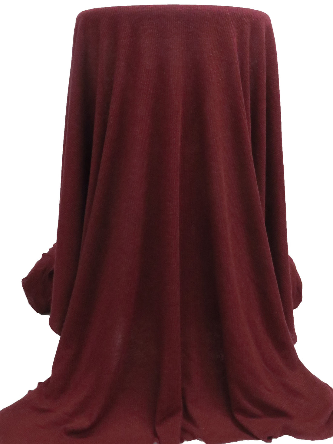 Dusty Bulgarian Rose Polyester/Rayon Slubbed Tissue Rib Knit 40W