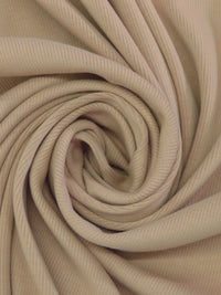 Tan Cotton/Lycra 1x1 Rib Knit 32W