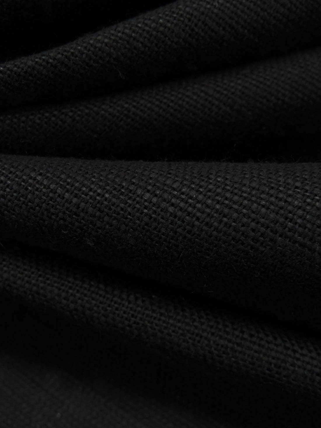 Black Rayon/Linen Open Weave Linen 60W