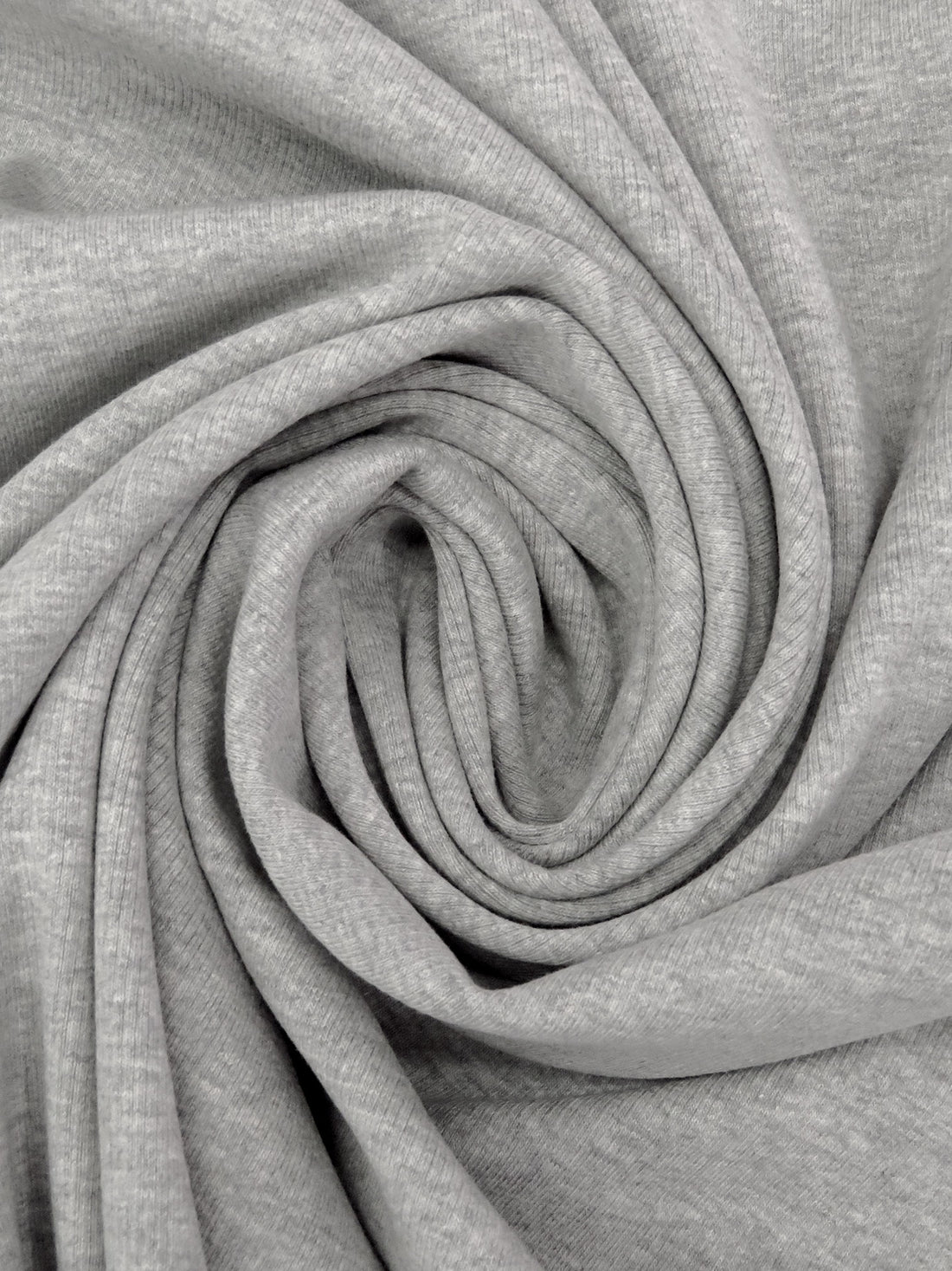 Gray Cloud Cotton/Lycra 1x1 Rib Knit 29W
