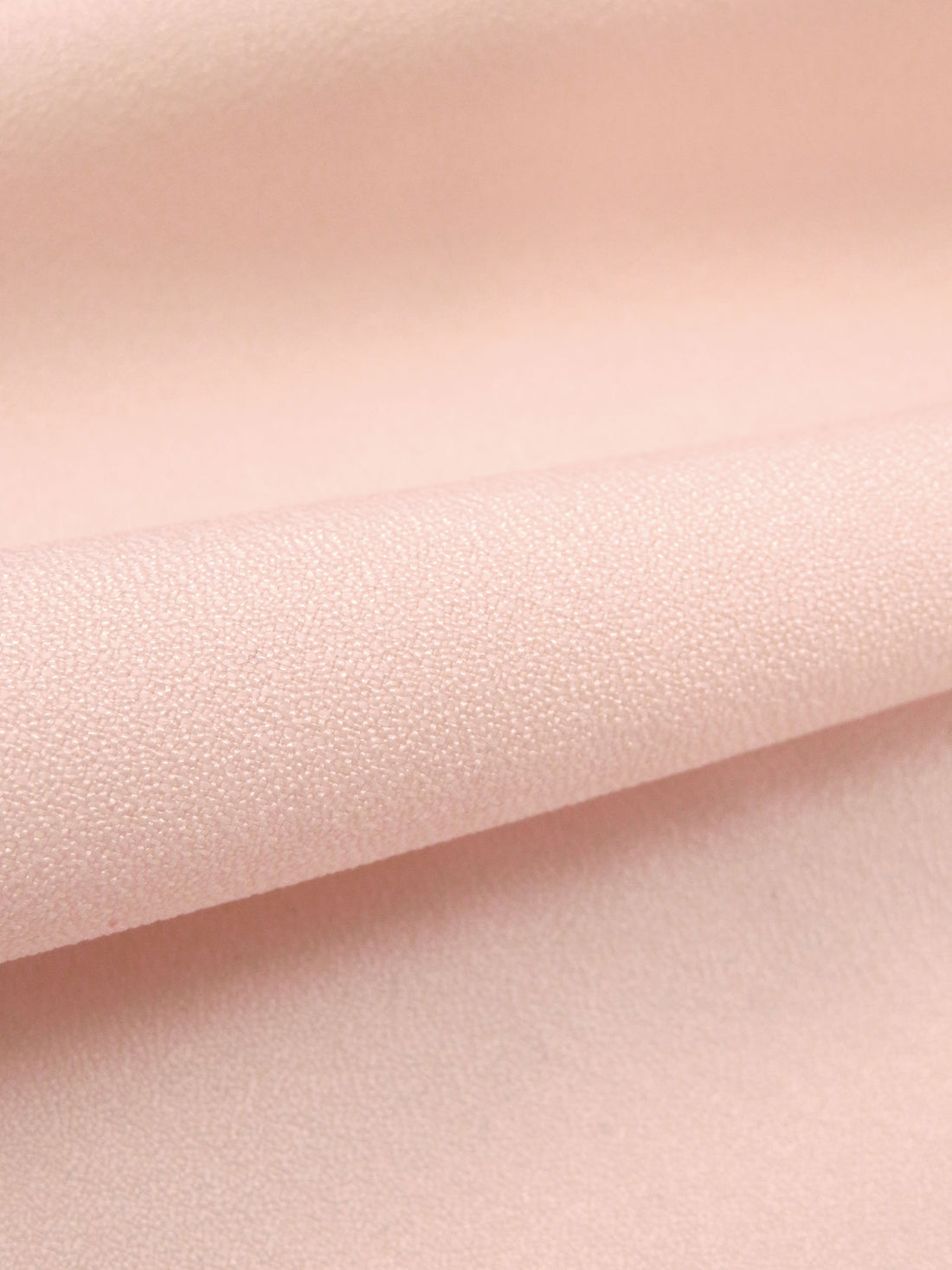 Pastel Salmon Pink 100% Polyester Crepe Blouse Weight Woven - Famous Dress Designer - 58W