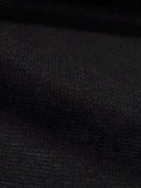 Crow Black Cotton/Polyester Sheer Sweater Knit 54W