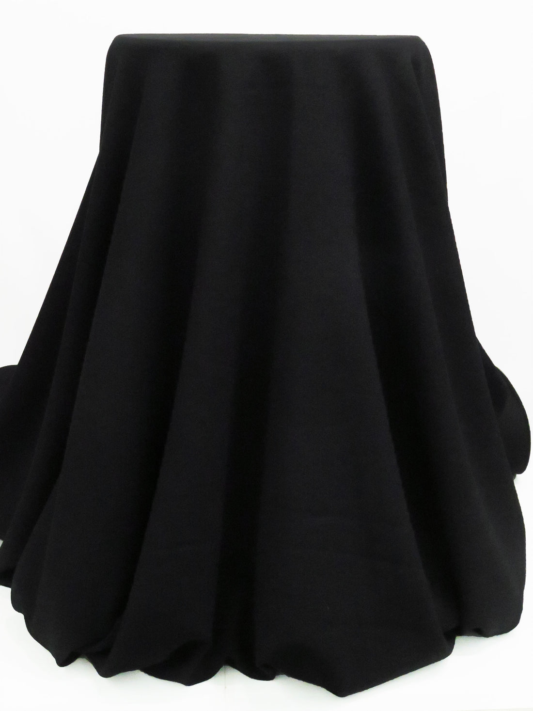 Cauldron Black Wool/Polyester Crepe Light Weight Suiting 58W