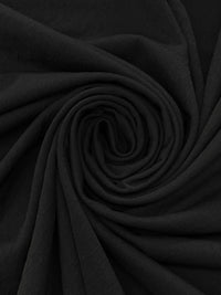 Black Polyester/Lycra Crinkle Double Knit - Famous Dress Designer - 60W