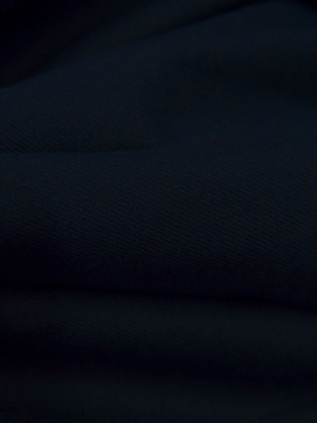 Midnight Navy 100% Cotton Flannel Shirting 56W