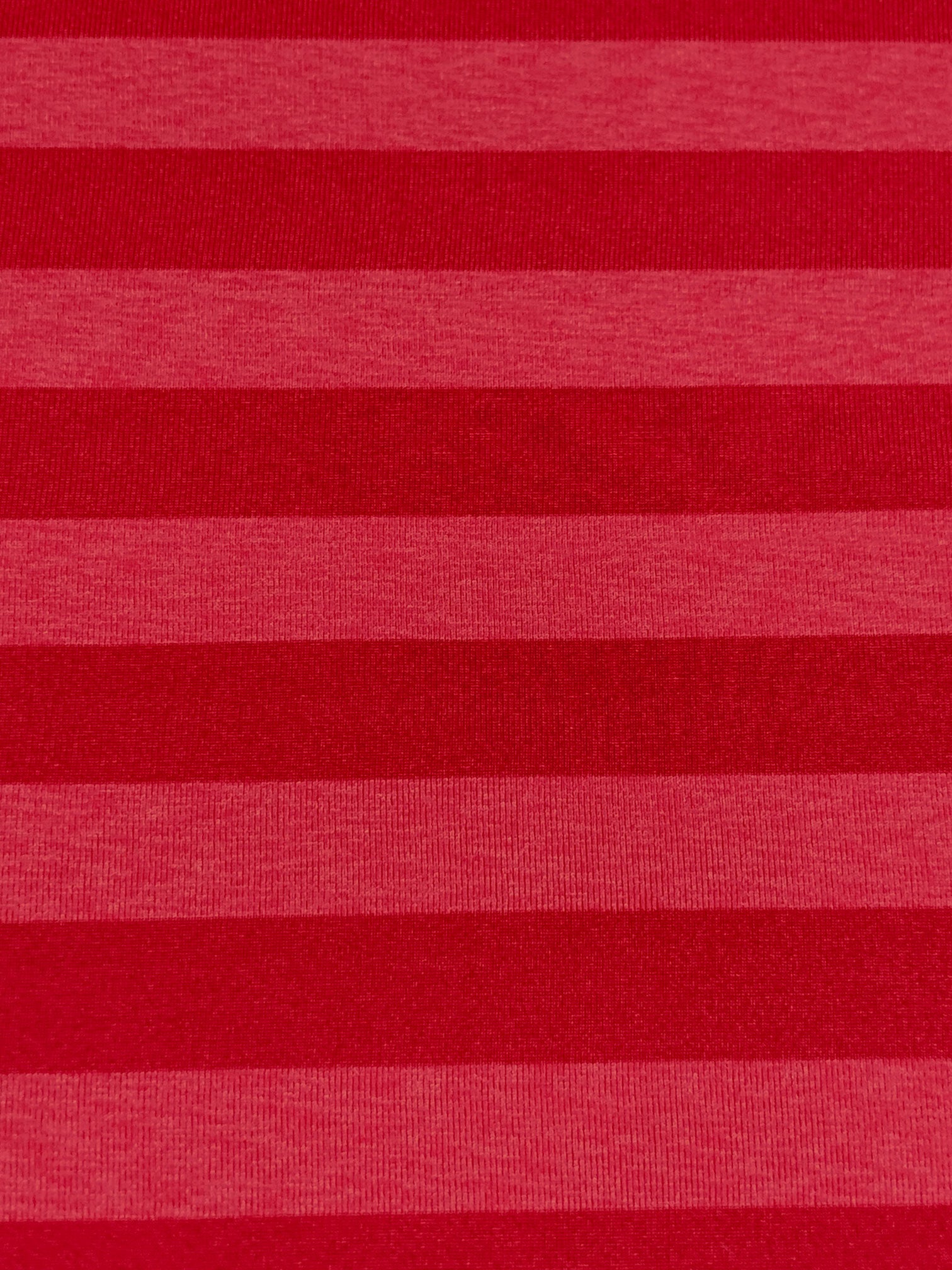 Crimson/Soft Strawberry Polyester/Lycra Horizontal Stripe 4 Way