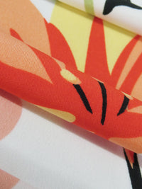 Off White/Aloe Green/Mocha Mousse/Multi Polyester/Lycra Flora And Fauna Print ITY Knit - NY Designer - 58W