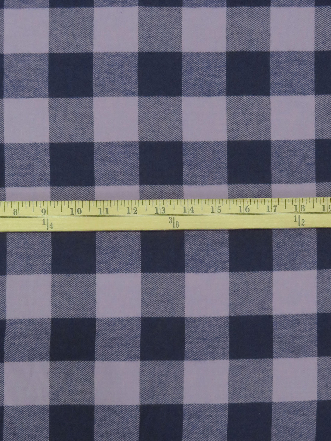 Navy/Purple Haze 100% Cotton Buffalo Plaid Flannel Shirting 60W