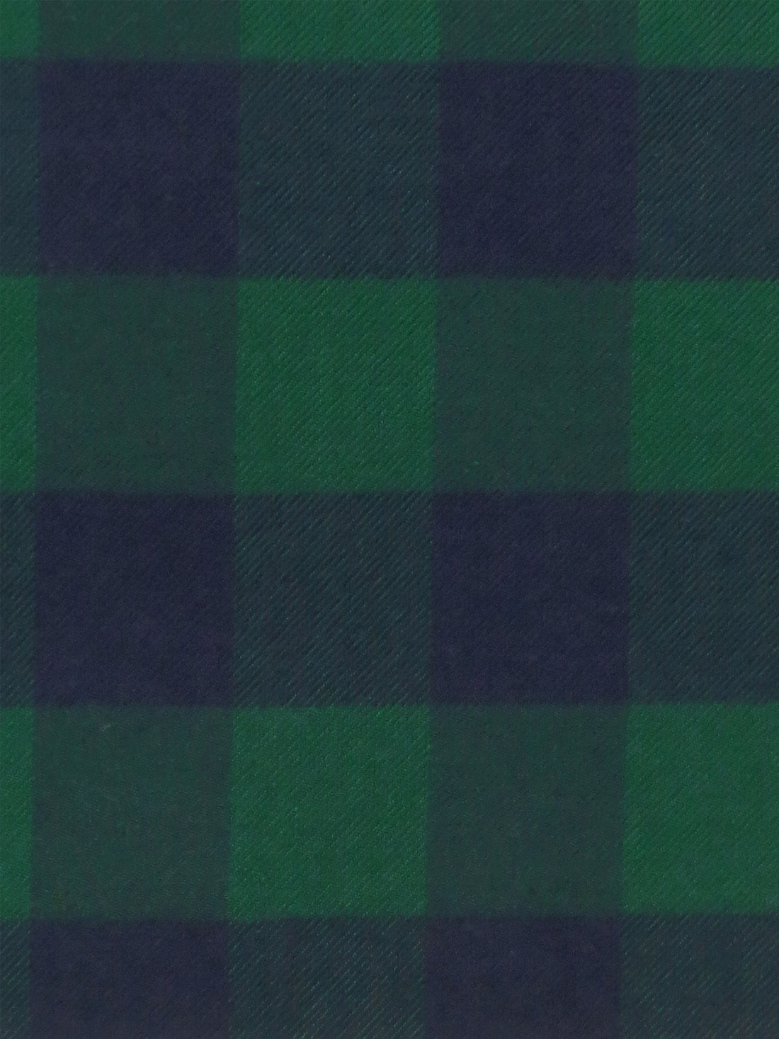 Castleton Green/Navy 100% Cotton Buffalo Plaid Flannel Shirting 58W