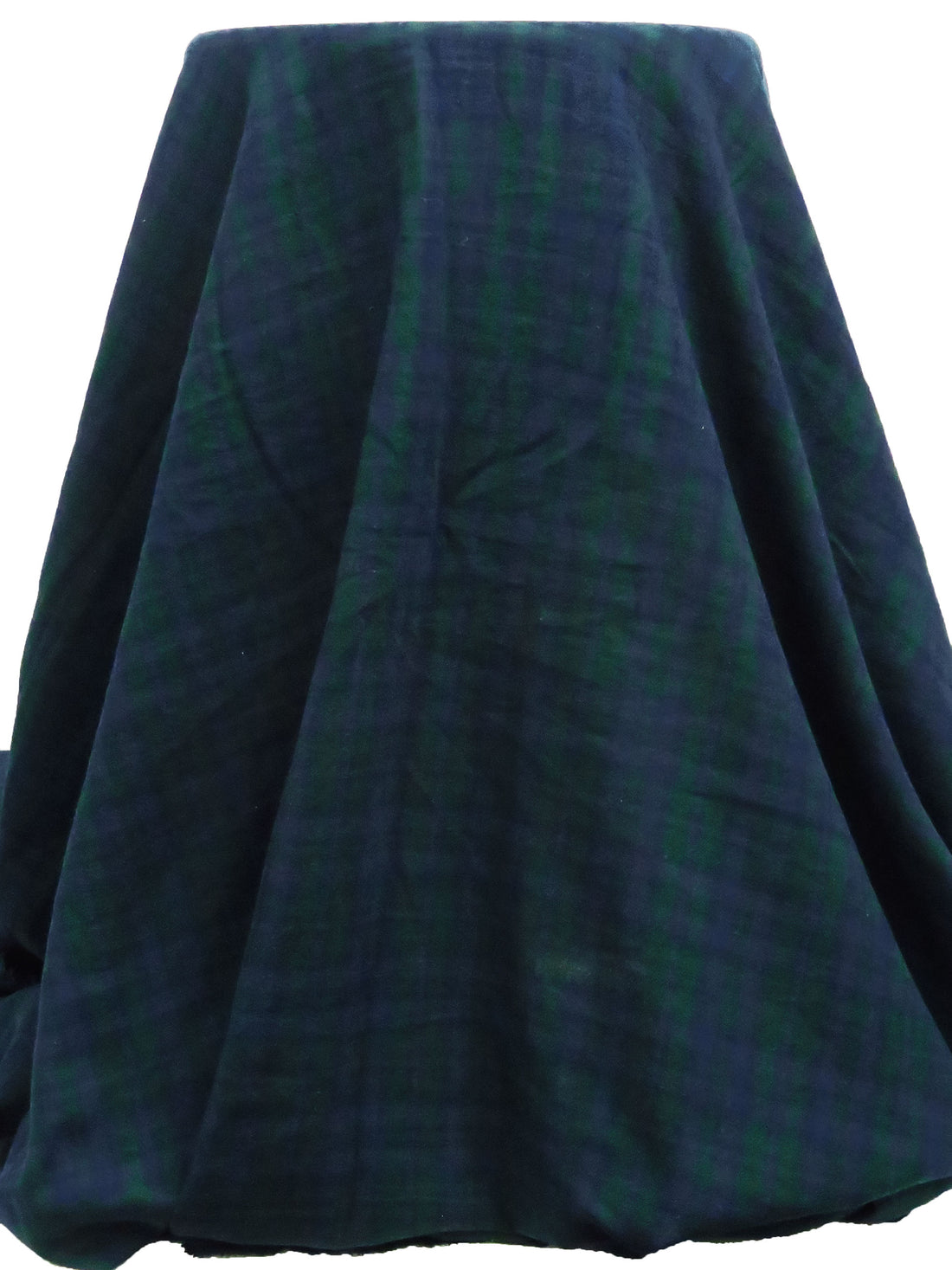 Kachi Iro Blue/Racing Green 100% Cotton Plaid Weave Flannel Shirting 62W