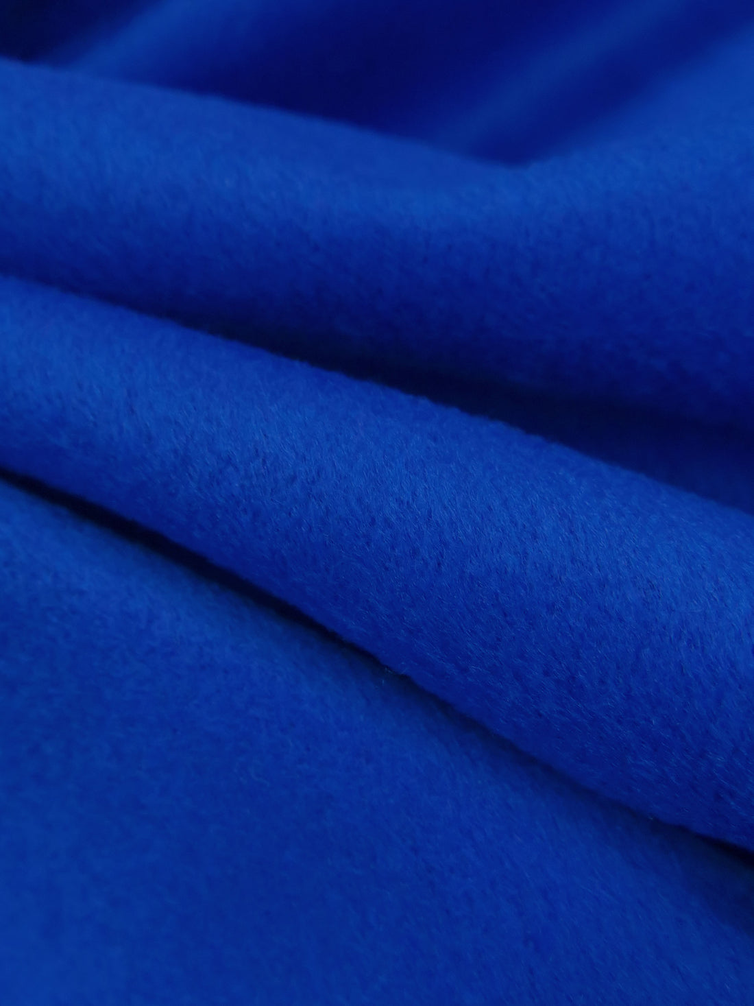 Cobalt Blue Polyester/Rayon Brushed Coating 56W