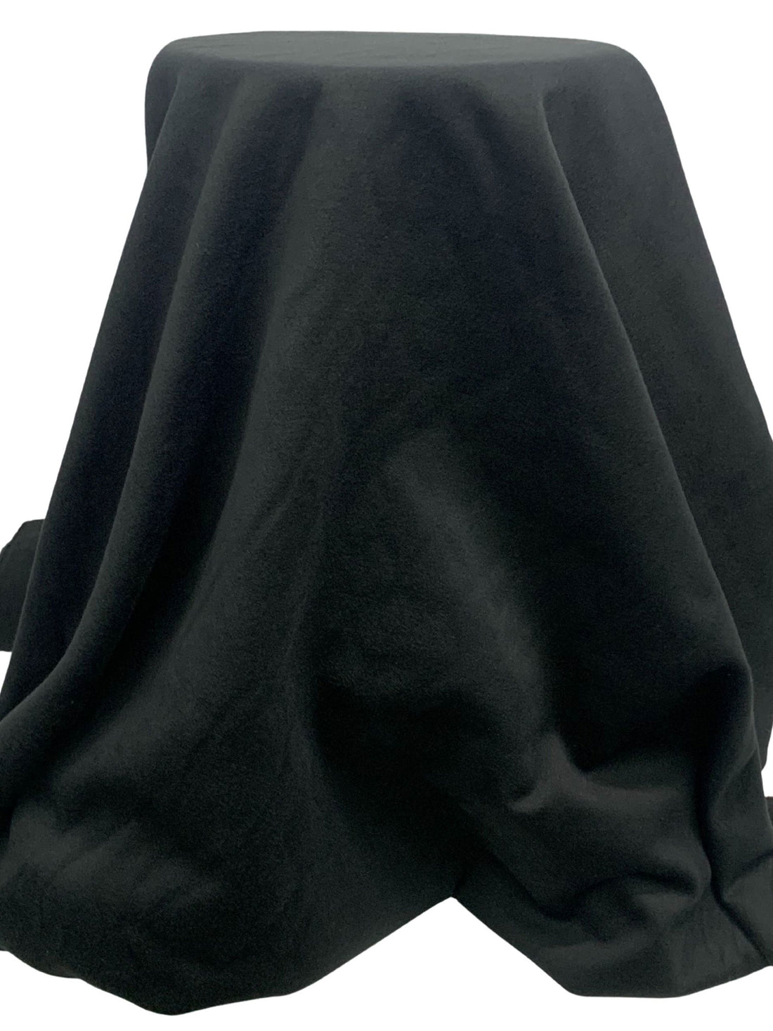 Black Polyester/Rayon Brushed Coating 58W