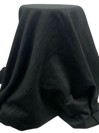 Black Polyester/Rayon Brushed Coating 58W
