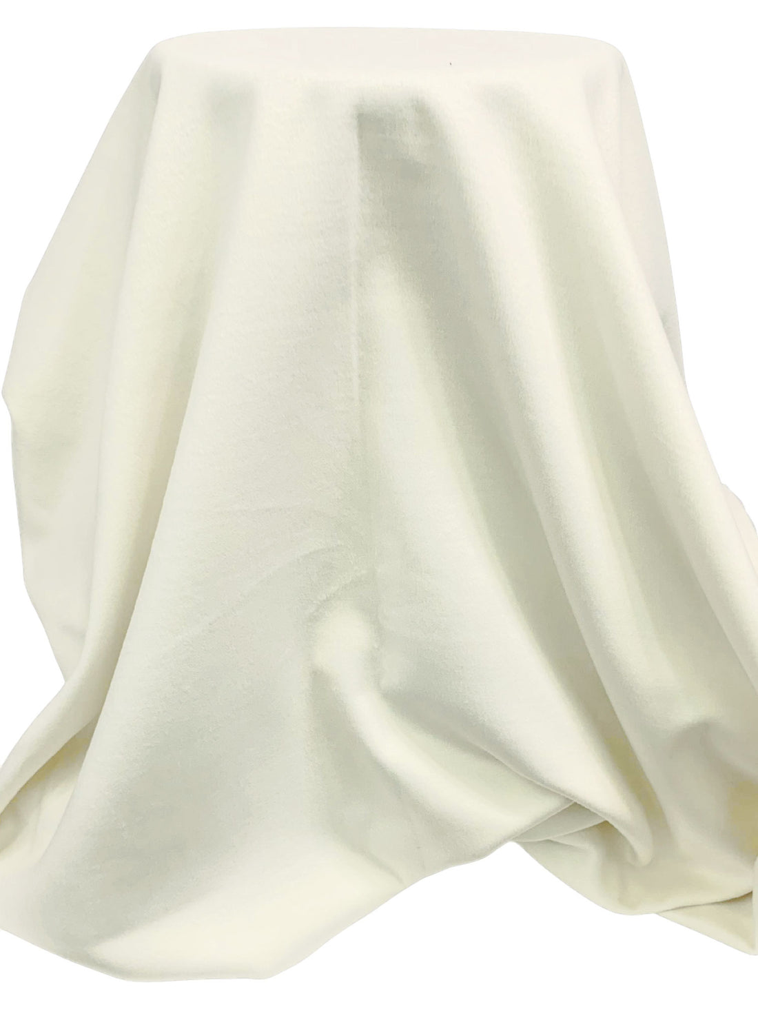 Ivory Polyester/Rayon Brushed Coating 56W