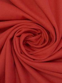 Fire Brick Red Polyester/Wool Melton Coating 60W