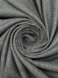Charcoal Gray Polyester/Wool Melton Coating 60W