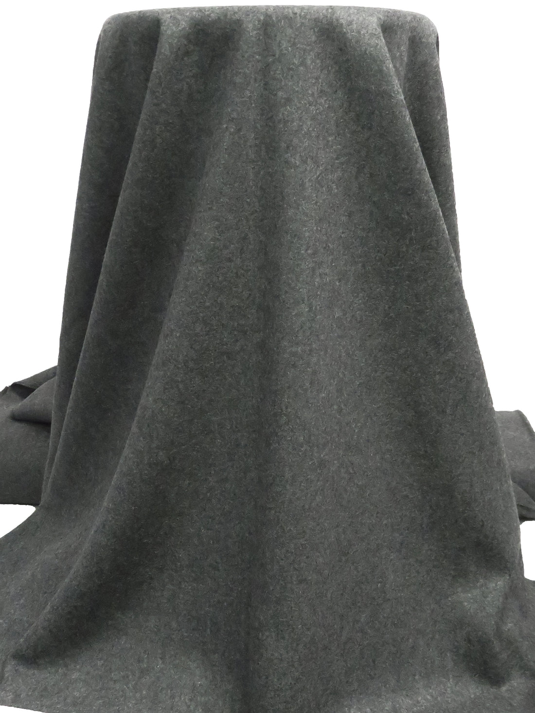 Charcoal Gray Polyester/Wool Melton Coating 60W