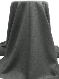 Charcoal Gray Polyester/Wool Melton Coating 60W