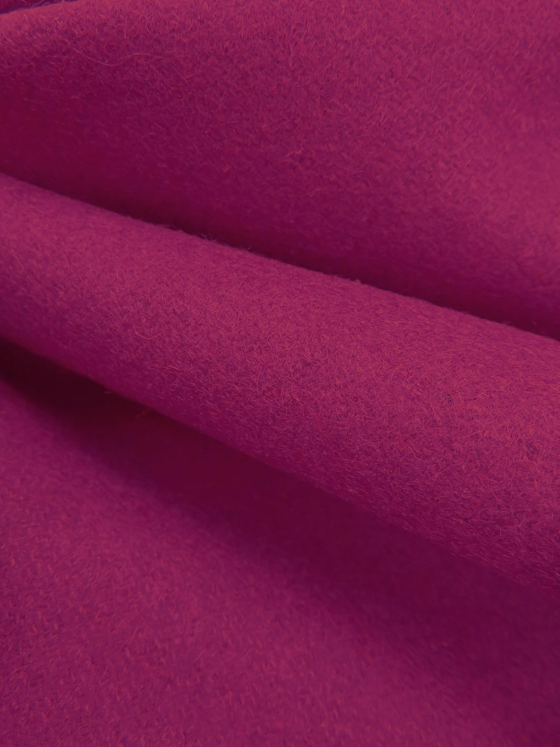 Dark Berry Polyester/Wool Melton Coating 60W