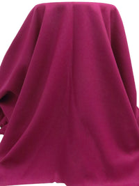 Dark Berry Polyester/Wool Melton Coating 60W