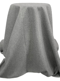 Light Gray Polyester/Wool Heathered Melton Coating 60W