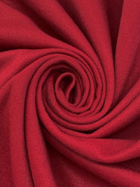 Cardinal Red Polyester/Rayon Brushed Coating 58W