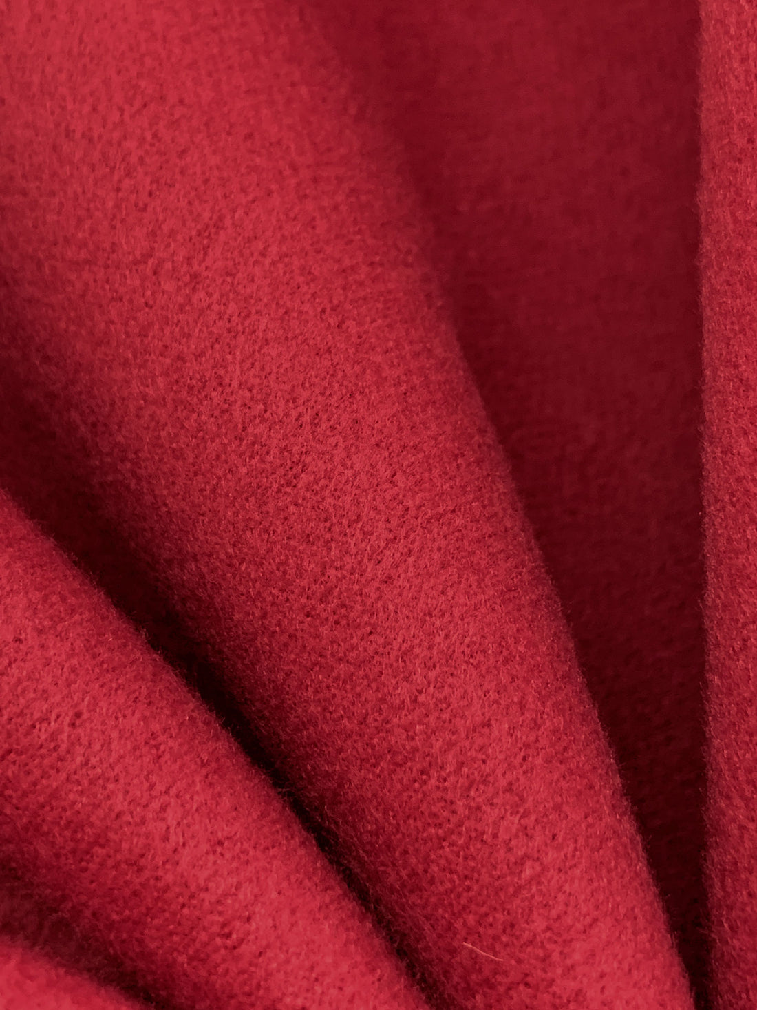 Cardinal Red Polyester/Rayon Brushed Coating 58W