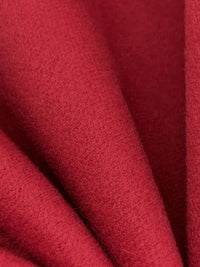 Cardinal Red Polyester/Rayon Brushed Coating 58W