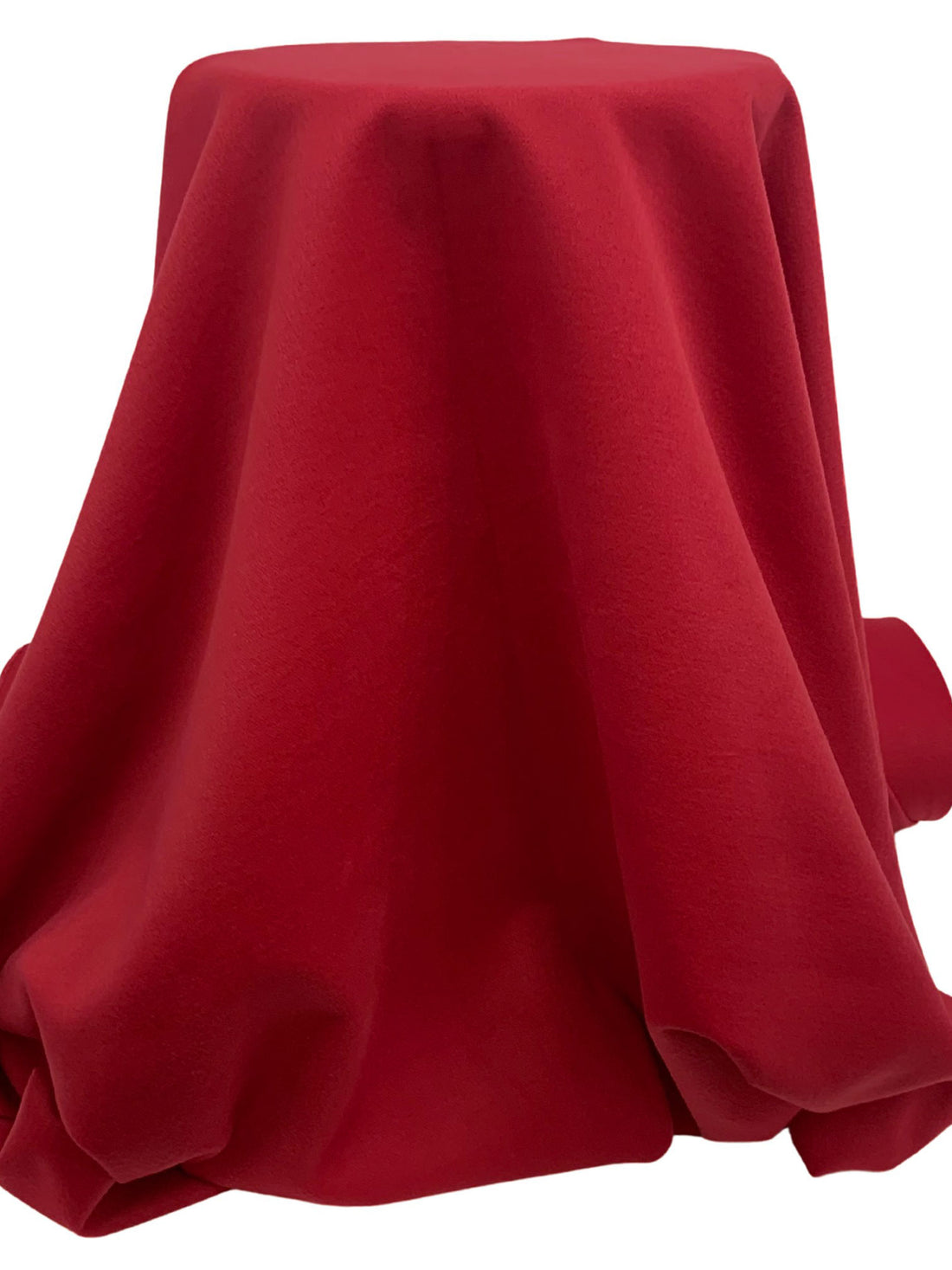 Cardinal Red Polyester/Rayon Brushed Coating 58W