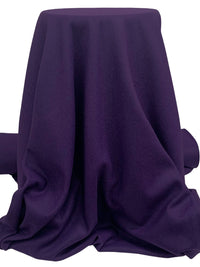 Purple Polyester/Wool Melton Coating 60W