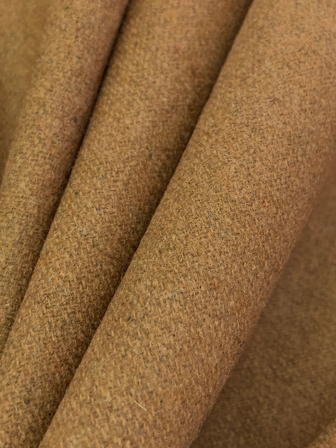 Medium Tan Polyester/Wool Melton Coating 58W
