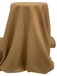 Medium Tan Polyester/Wool Melton Coating 58W