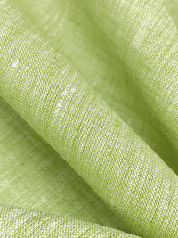 Soft Lime/White 100% Linen Light-Weight Yarn-Dyed Chambray Linen 58W