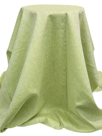 Soft Lime/White 100% Linen Light-Weight Yarn-Dyed Chambray Linen 58W