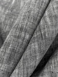 Black/White 100% Linen Light-Weight Yarn-Dyed Chambray Linen 58W