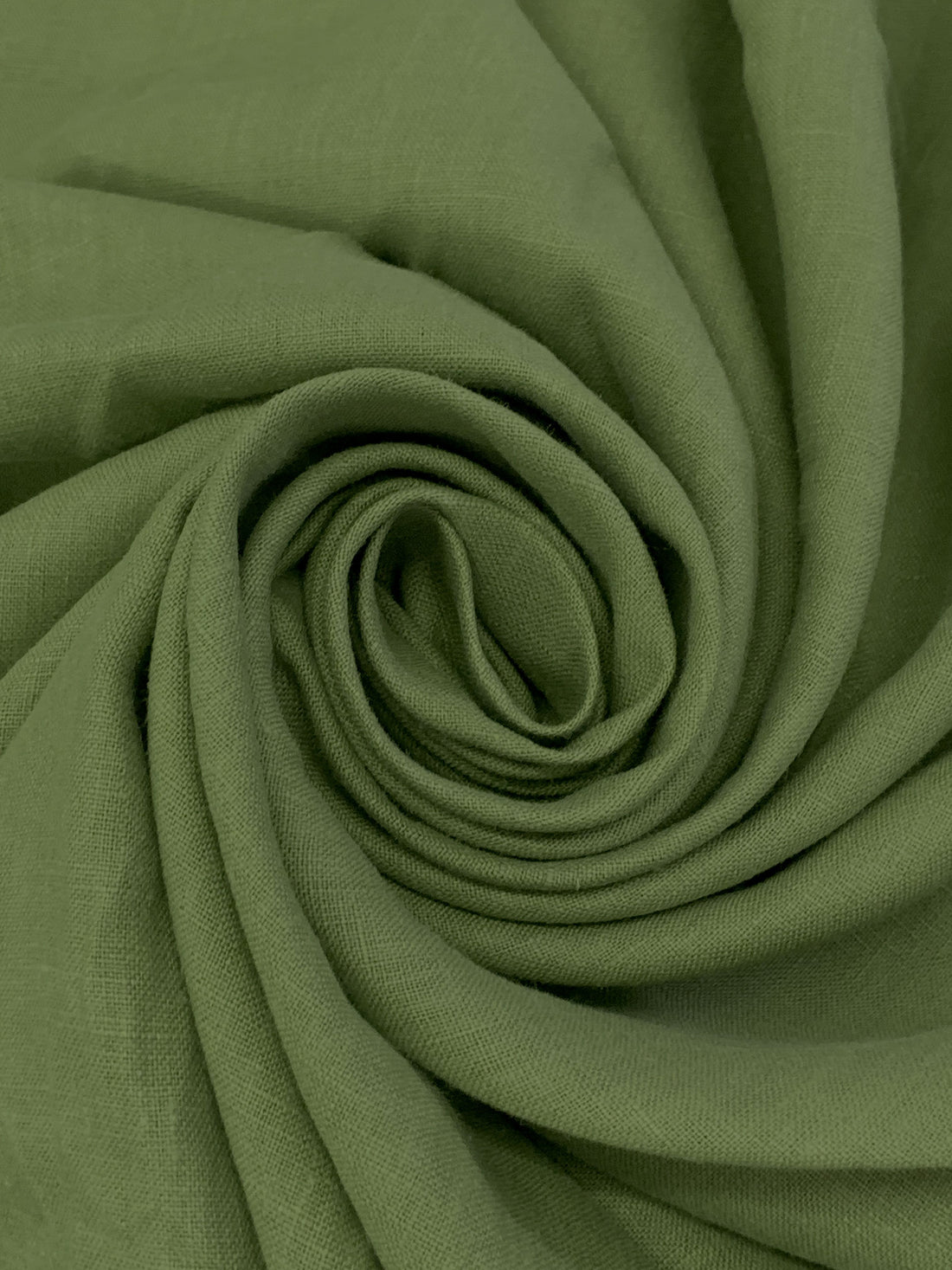 Fern Green 100% Linen Mid-Weight Woven 58W