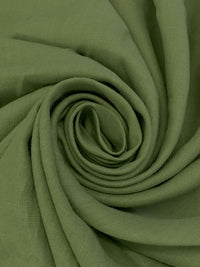 Fern Green 100% Linen Mid-Weight Woven 58W