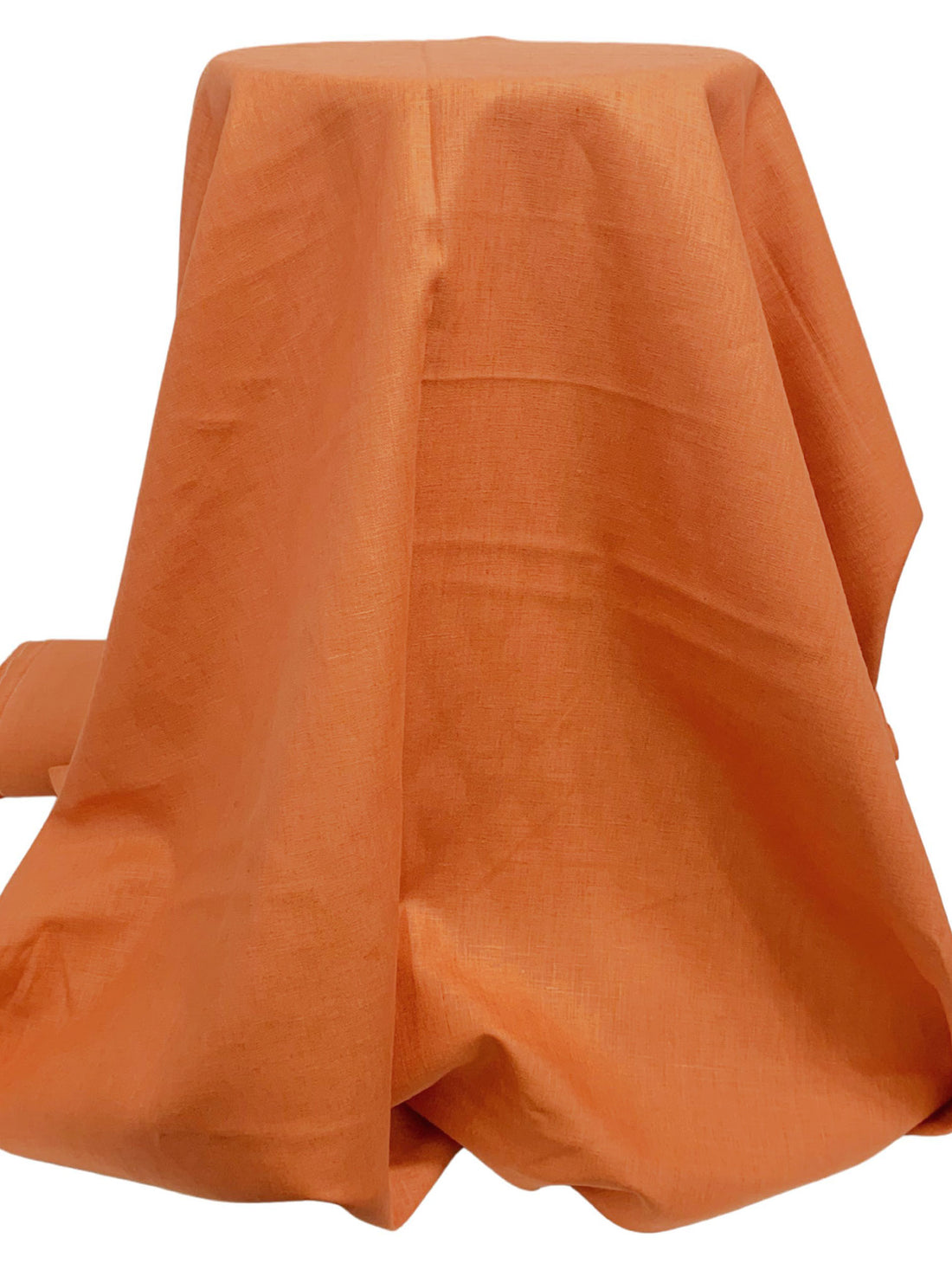 Deep Spice Orange 100% Linen Mid-Weight Woven 58W