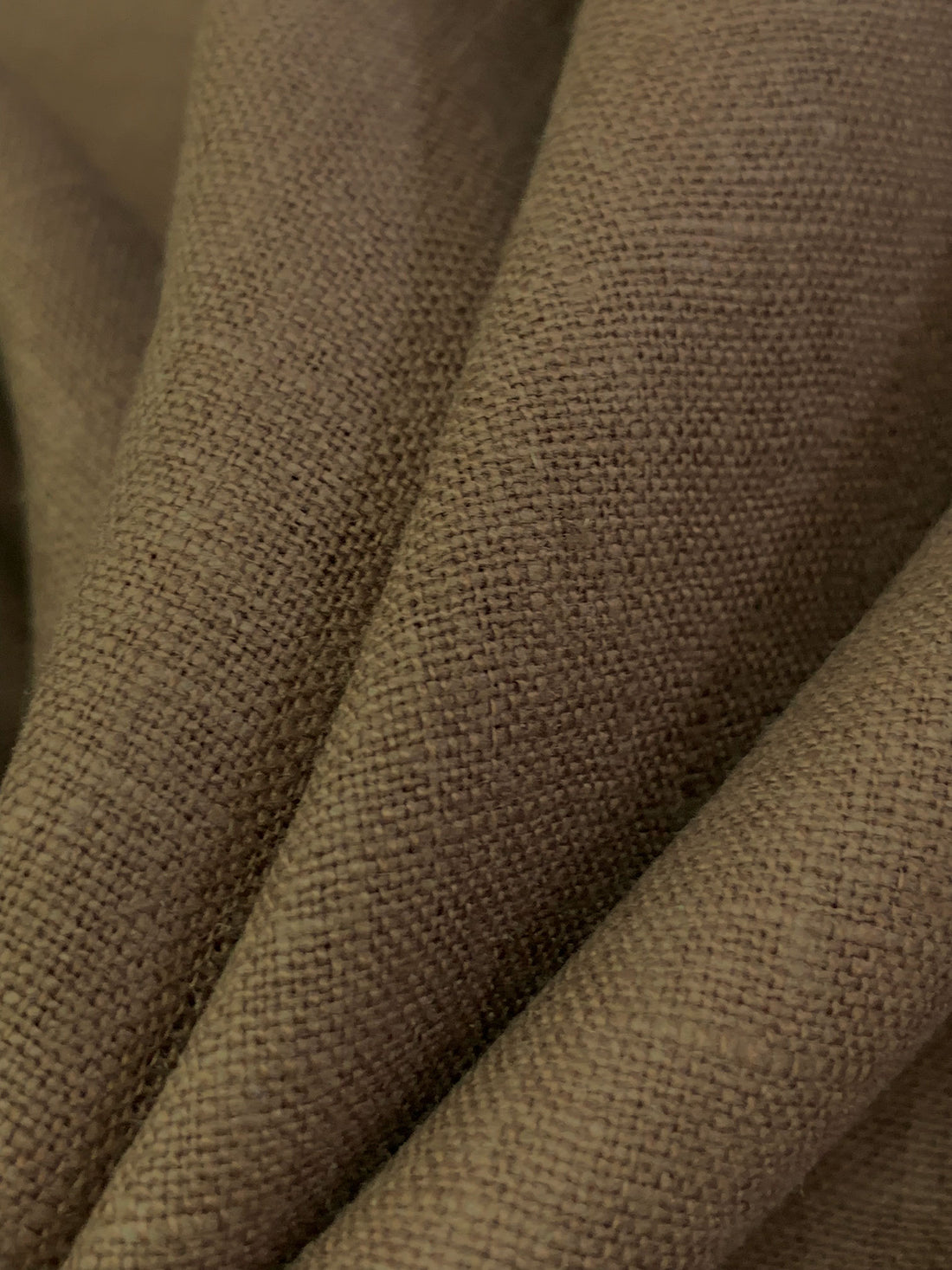 Raw Umber 100% Linen Midweight Woven 58W
